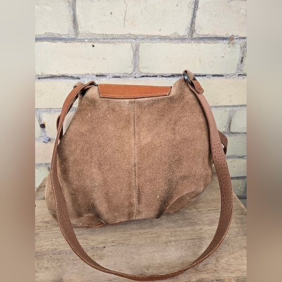 Vintage Hand Crafted Suede Bag - Picture 9 of 16